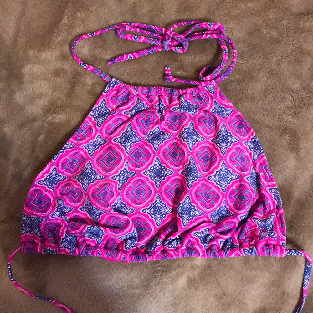 High neck swim bikini top - size medium